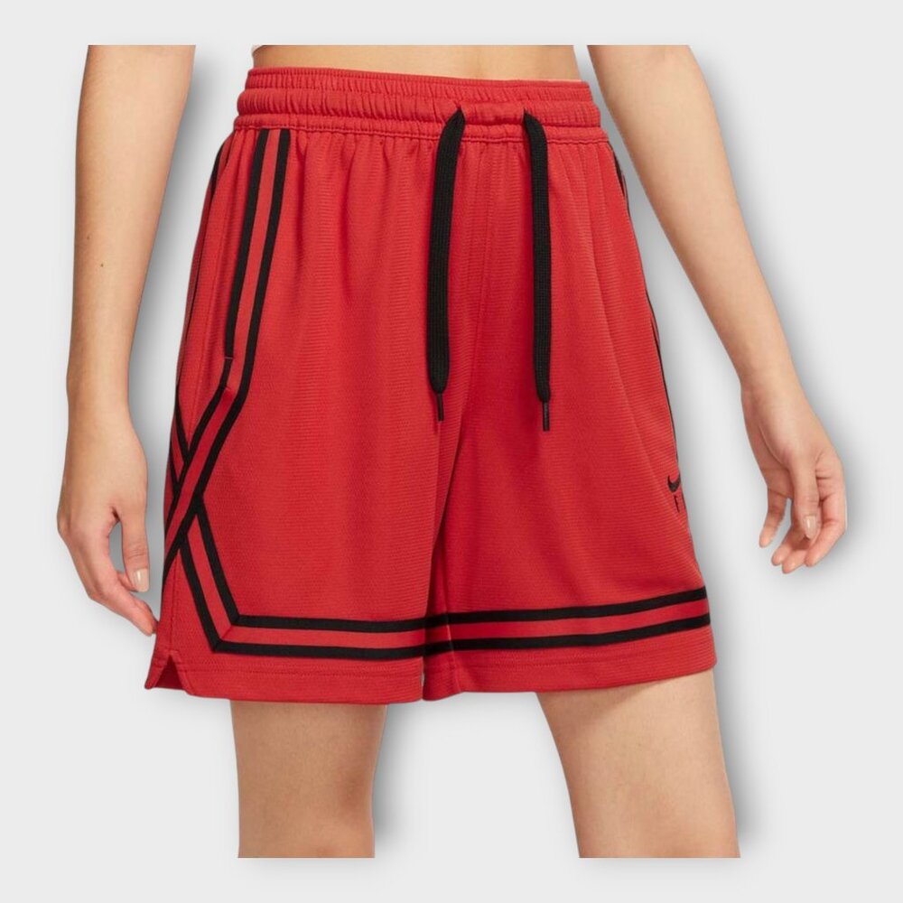 NWT Nike Womens Fly Crossover Basketball Shorts Medium Red DH7325-657